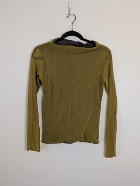 Aimee G Mesh Long Sleeve Top Size S Lagenlook Art To Wear